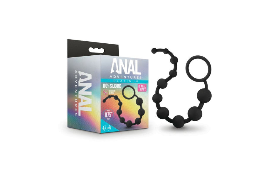 Anal Adventures | Platinum Silicone - 10 Anal Beads Duchess and Daisy Australia For anyone looking to explore new anal sensations alone or with a partner Anal Adventures provides many options to choose from. These beads will excite and stimulate as they're moved in and out. The Ultrasilk Silicone, with it's silky smooth feel, warms with your body heat.