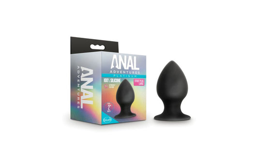 Anal Adventures | Platinum Silicone Anal Stout Plug - Large Duchess and Daisy Australia For anyone looking to explore new anal sensations alone or with a partner Anal Adventures provides many options to choose from. This plug tapers into a girthy body for a full, stretching feeling. The Ultrasilk Silicone, with its silky smooth feel, warms with your body heat. 
