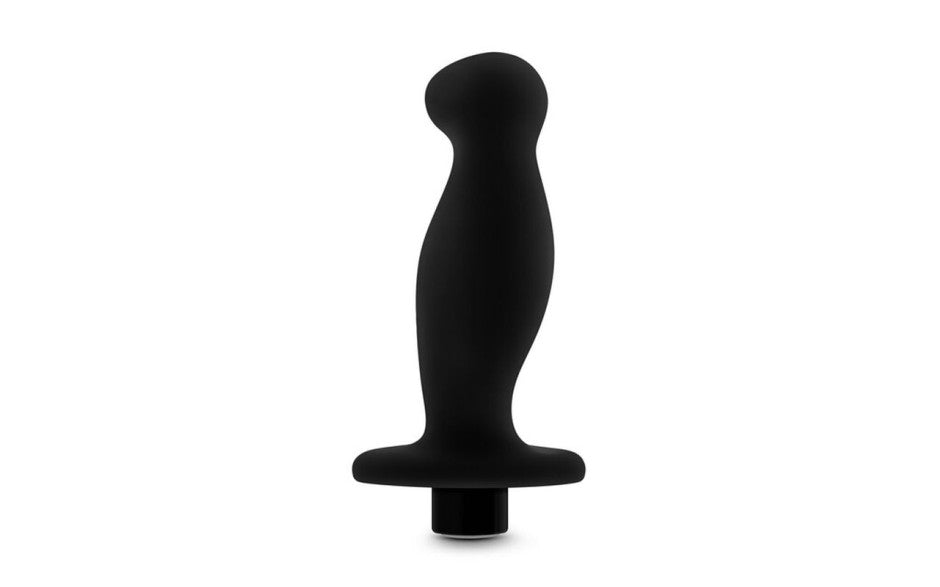 Anal Adventures | Platinum Silicone Prostate Massager 02 Duchess and Daisy Australia For anyone looking to explore new anal sensations alone or with a partnerAnal Adventures provides many options to choose from. This plugs gently curved shape is targeted for P spot stimulation and comes equipped with a high powered 10 function rechargeable bullet. The Ultrasilk Silicone, with it's silky smooth feel, delivers vibrations beautifully. 