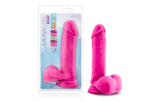 Au Naturel Bold | Hero Dildo Pink - 8 Inch Duchess and Daisy Australia How BOLD are you feeling today? The Au Naturel Bold Beefy is ready to delight you...and fill you. This thick dildo has an imposing girth-but an average length for more comfort. Handcrafted using Sensa Feel dual density technology, the Au Naturel Beefy features a soft outer layer and rigid inner core 