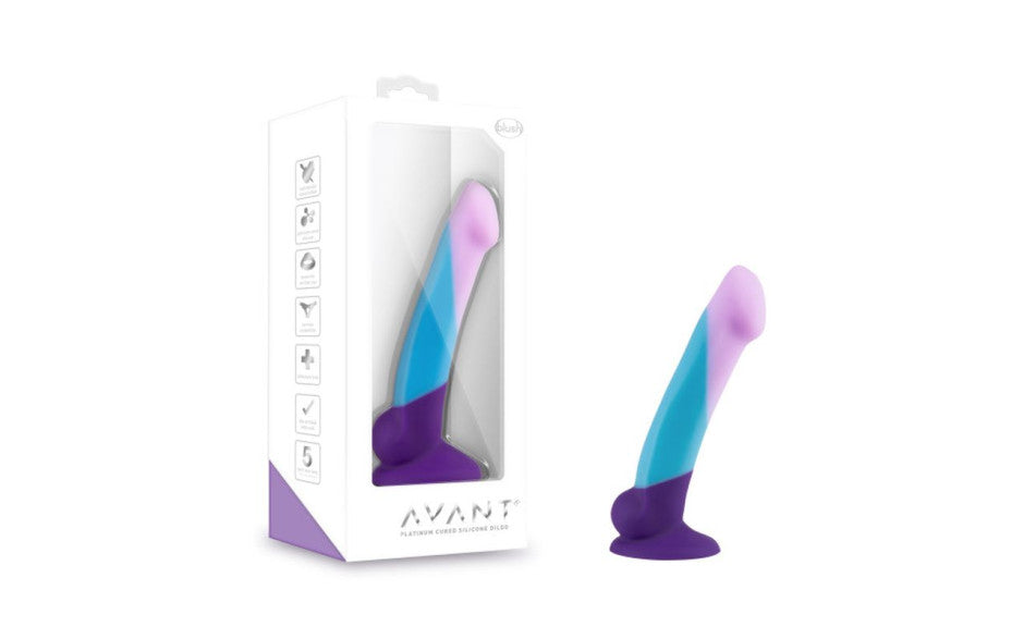 Avant | D16 Purple Haze Silicone Dildo Duchess and Daisy Australia Modern, stylish, and beautiful meet Avant. Enjoy these unique artisanal toys knowing their natural, hand-sculpted forms were crafted with your pleasure in mind.  Great for the beginner or anal play, Avant P16 is slim and comfortable. All Avant toys are made of body safe, platinum cured silicone.