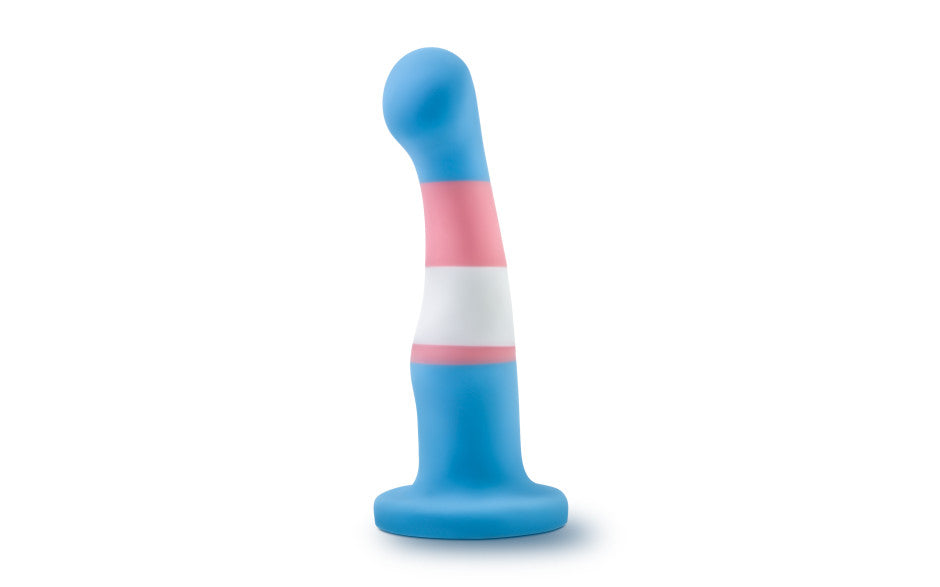 Avant Pride P2 True Blue Silicone Dildo Duchess and Daisy Australia  Modern, stylish, and beautiful - meet Pride by Avant. These unique artisanal toys are crafted with care and with your pleasure in mind. Our plugs anchor safely outside your body. Our penetrative toys are harness compatible and feature a deep, strong suction cup base. All Pride by Avant dildos are made of body safe, platinum cured silicone. 