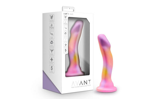 Avant Suns Out Pink Silicone Dildo Duchess and Daisy Australia  Whatever sizes, shapes, curves, or textures you desire, you’re sure to find your match. Avant Suns Out boasts elegant curves and a pleasingly broad, curved head perfect for G spot or P spot stimulation during play. All Avant dildos are non porous, boilable, and easy to clean. They warm easily with your body temperature or by running under warm water.