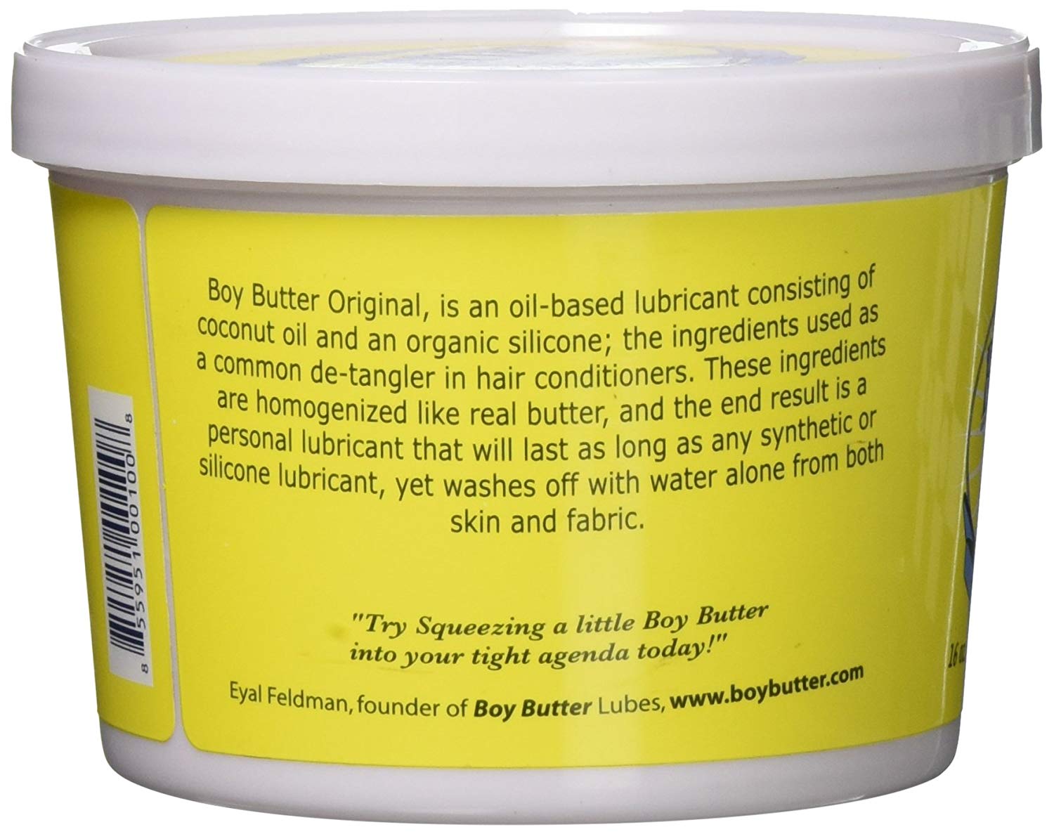 Boy Butter | Original Oil Based Lubricant Coconut Oil/Silicone -16oz Tub Duchess and Daisy Australia
