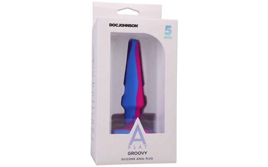 Doc Johnson | Groovy Silicone Anal Plug 5in - Berry