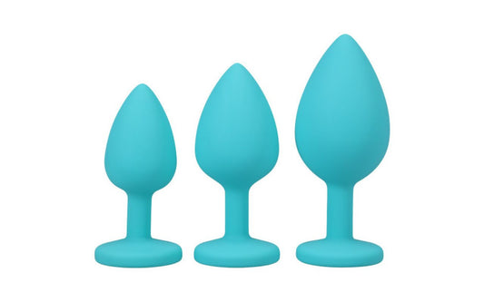 Doc Johnson | Silicone Anal Trainer Set 3 Pc Teal