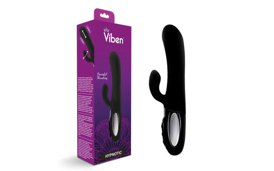 Viben | Hypnotic Thrusting Rabbit Vibe w Swinging Clit Stim Black