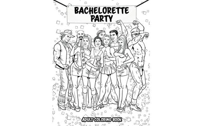 Wood Rocket | Bachelorette Party Colouring Book