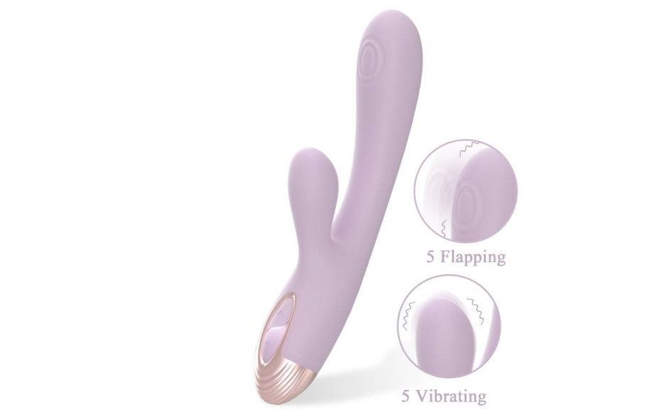 Drywell | Pada Rabbit and G-Spot Pulsing Vibrator Purple