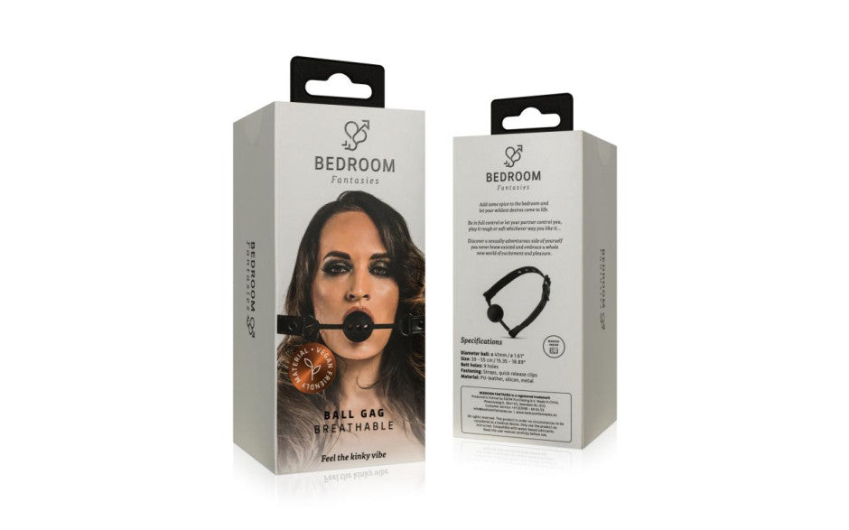 Bedroom Fantasies | Breathable Silicone Ball Gag Black