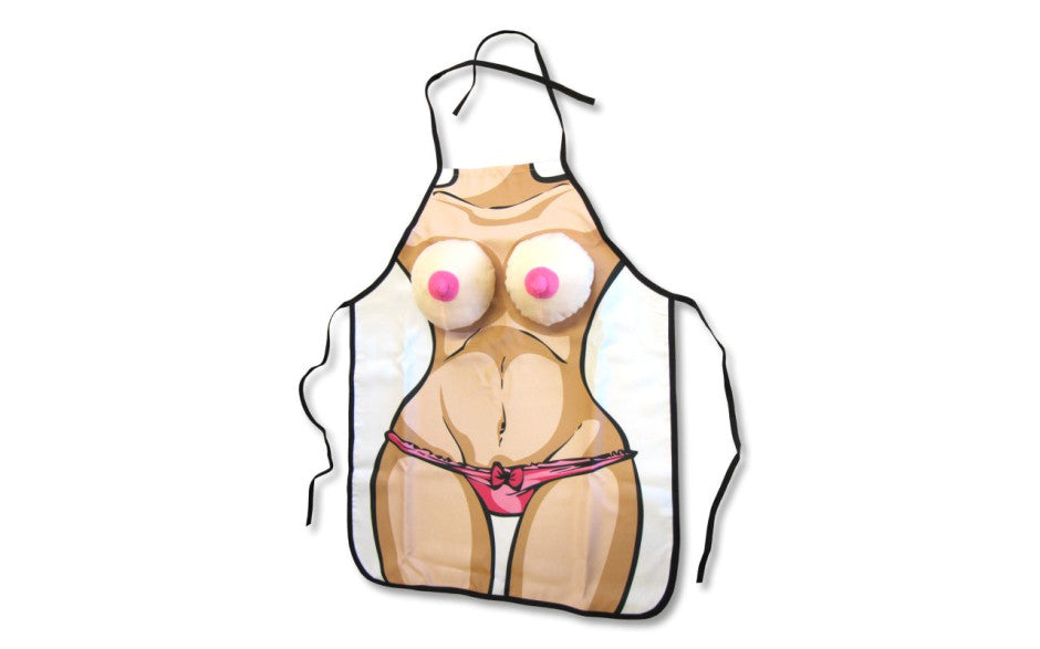 Novelty | Boobie Apron Mens Novelty Sexy womens Apron Australia Duchess and Daisy This sexy apron perfect for Bucks and Stag nights features one hot woman’s body with fun 3D soft Boobs. SKU P-05 Colour White UPC 623849031303 Case Count 1 Brand Novelty Product Type Adult Toys Material Cotton, Polyester Gender Couples, Female, Male Weight 0.2kgs