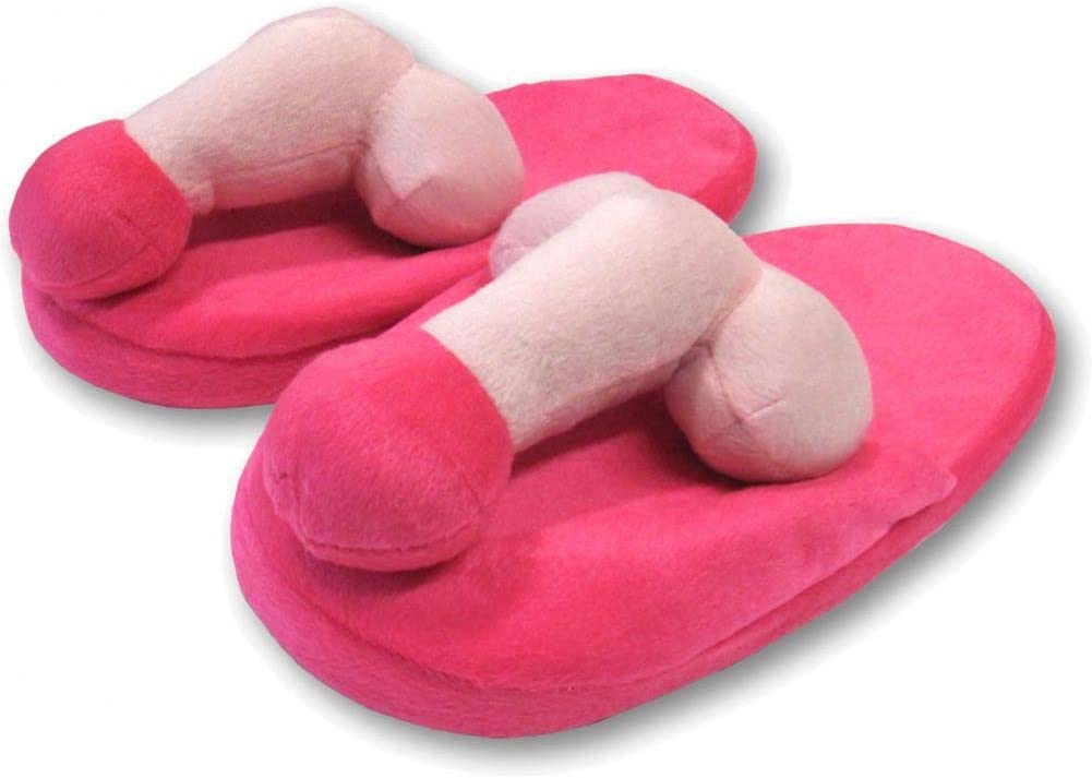 Ozze Creations Pecker Penis Slippers/ Dicky Slippers/ Novelty Adult Slippers Australia Pecker Penis Slippers/ Dicky Slippers/ Novelty Adult Slippers Slip into something more comfortable... like your new pair of pink pecker slippers. Padded rubber sole for grip and durability.  Features:  1 x Pair Pecker Slippers SKU	SLIP-02 Colour	Pink UPC	623849031372 Case Count	1 Brand	Novelty Product Type	Adult Toys Material	Cotton, Polyester Gender	Couples, Female, Male Weight	0.35kgs