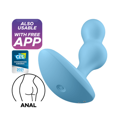 Satisfyer | Deep Diver Vibrating Connect App Enabled Anal Plug - Blue 4006802 The Deep Diver is a Satisfyer app compatible vibrating anal plug with an innovative design that unites the elements of an anal bead with the shape of a plug.