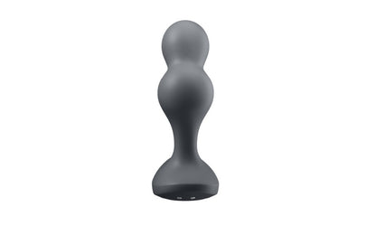 The Deep Diver is a Satisfyer app compatible vibrating anal plug with an innovative design that unites the elements of an anal bead with the shape of a plug.It has a large shaft due to 2 beads for a new sensation and a control button at the base. The powerful motor has 12 vibration programs with preset programs capable of being edited using the app. Silicone and ABS material Rechargeable Waterproof IPX7 1 year warranty 