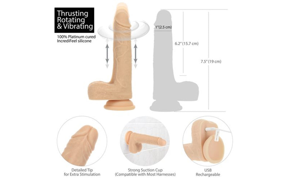 Addiction | The Freak Vibrating Rotating Dong with Remote-Vibrators-Addiction-Duchess & Daisy 7451831632053 88525 Duchess & Daisy dildo, PEGGING, remote controlled, strap on, strap on dildo, suction cap dildo, Vibrator, If you want a crazy, unparalleled experience, the search is over! Introducing the latest addition to the Naked Addiction family! We call this one The Freak because it moves unlike any other rotating, vibrating or thrusting dong in the line. How so? Because when was the last time you saw a do