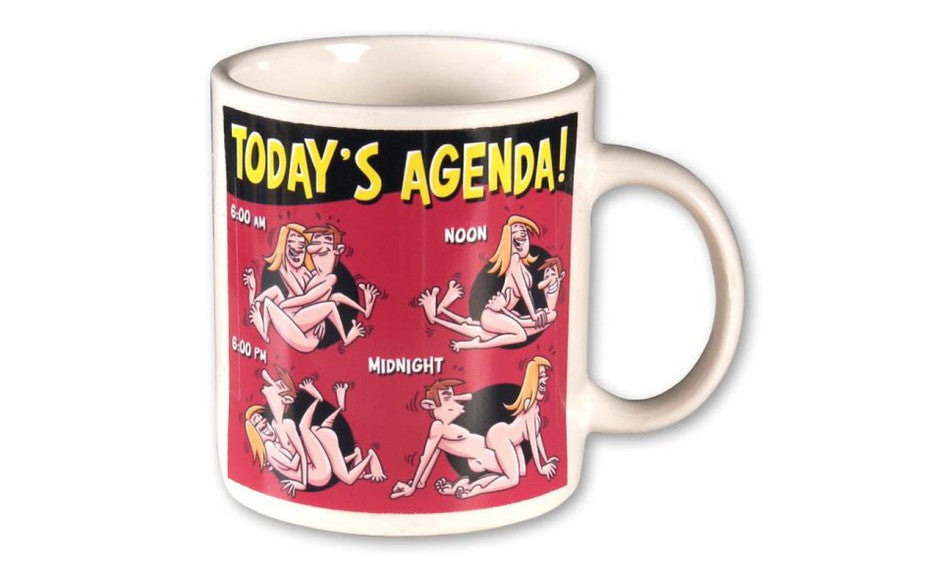 BUY Novelty | Todays Agenda Coffee Mug Australia Novelty Mug Adult Humor 