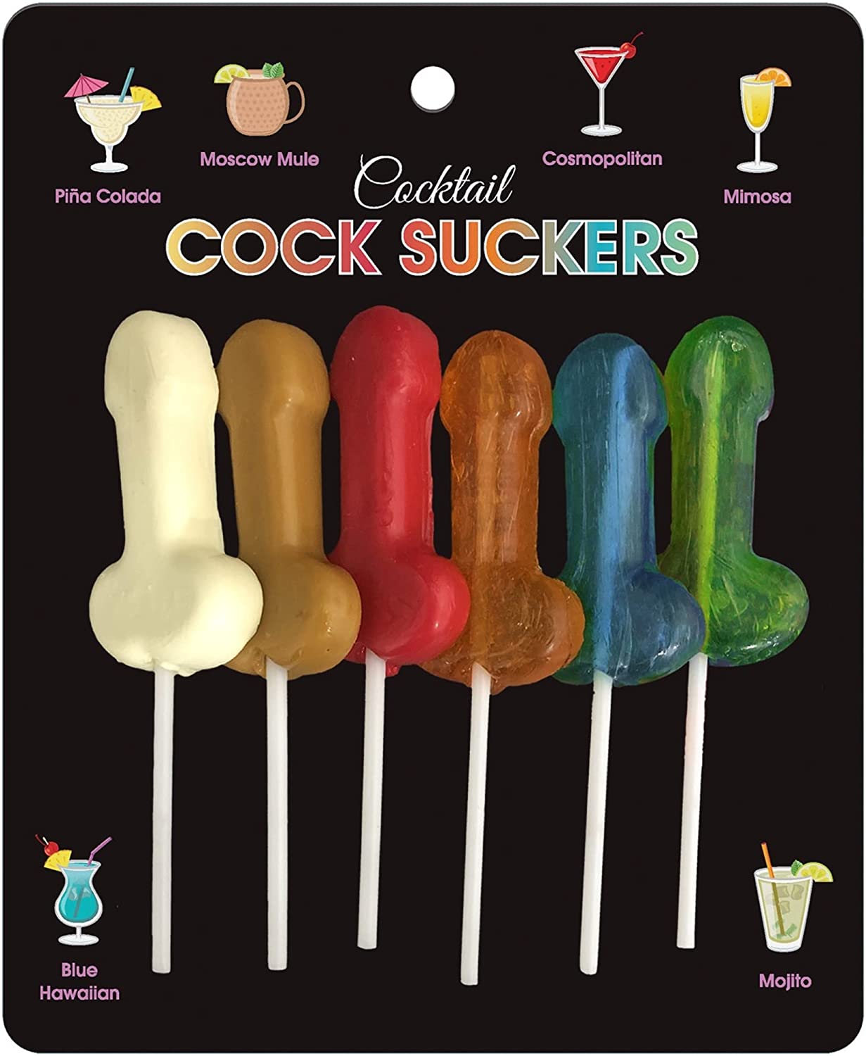Khepher Games | Cocktail Cock Suckers 6 Pc Hens party dick straw treat duchess and daisy Australia