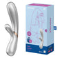 Satisfyer | Hot Lover Heated Rabbit Vibrator App Enabled - Silver Champagne