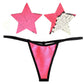 Neva Nude | Bitchin Neon Pink and Silver Blacklight Sequin Pastie & Panty Set