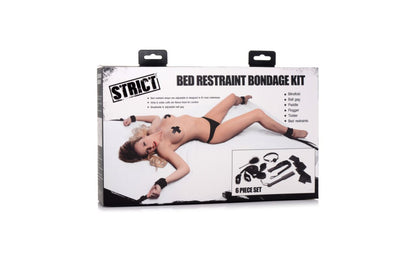 Strict | Bed Restraint Bondage Kit Black