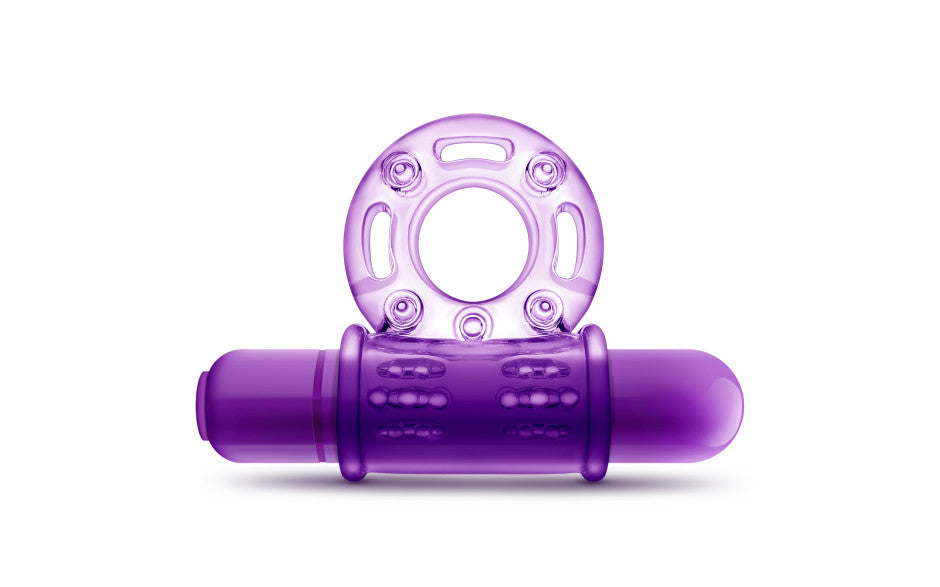 Play With Me | Couples Play Vibrating Cock Ring - Purple