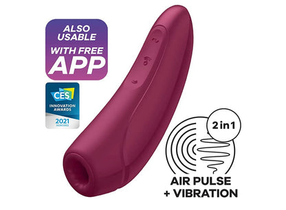 Satisfyer | Curvy1+ Rose Red Air Pulse - App Enabled