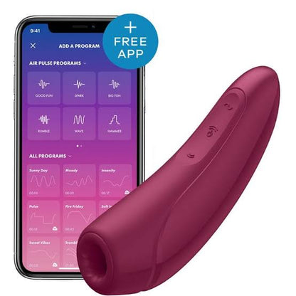 Satisfyer | Curvy1+ Rose Red Air Pulse - App Enabled