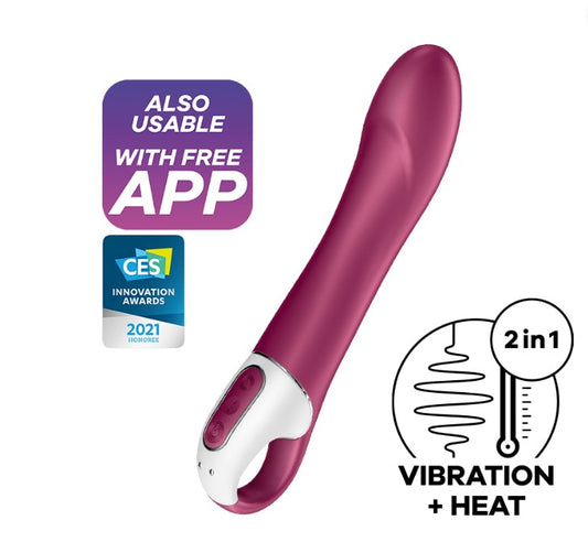 Satisfyer | Big Heat Warming G-Spot Vibrator Duchess and Daisy Australia 4001623 With its deep silicone shaft, the Big Heat is truly a thrill. 