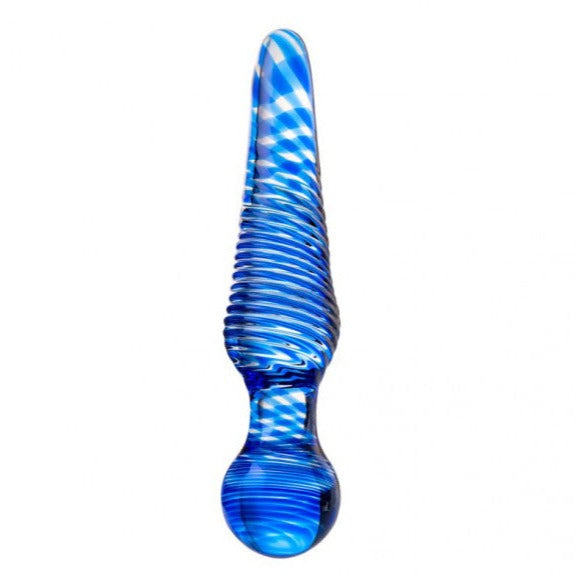 Sexus | Glass Dildo Blue 17cm 912150-BLU Duchess and Daisy Australia Glass sex toys