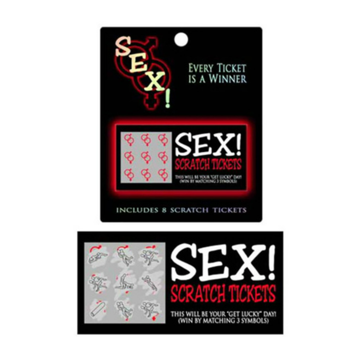 Kheper BG.R145 SEX! Scratch Tickets Novelty sex coupons game Couples Play Relationship goals