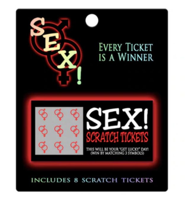 Kheper BG.R145 SEX! Scratch Tickets Novelty sex coupons game Couples Play Relationship goals