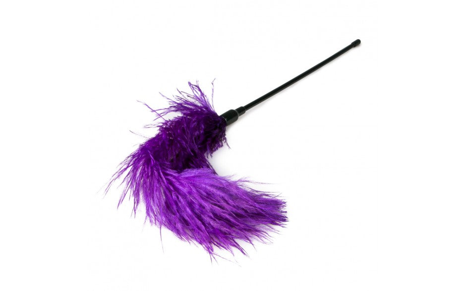 Easy Toys Fetish Collection | Feather Tickler - Purple Bring some variety to your Boudoir Play with this Innocent Feather Tickler, Which may just be the Naughty Accessory your Foreplay needs.&nbsp;Intimate moments become intenser and more playful with a tickler. Whether you just like to tease your partner or if you are a lover of BDSM, 