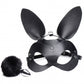 Bunny Mask and Tail Plug Leather Eco Mask sexy and Anal Plug With tail furrie animal play Australia