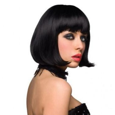 This Classic Bob Cut with a straight Fringe in a shiny black is on point and always in style. Now i know you have always wanted to try a stylish bob or some long boho waves so you sultry little minx go for it!.