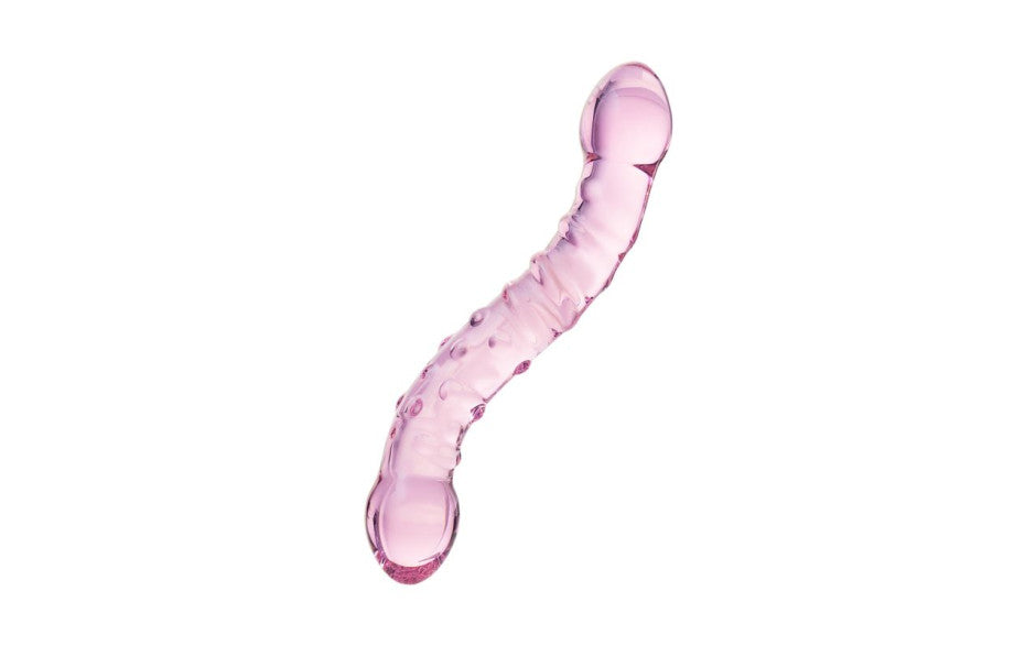 Sexus | Glass Dildo Pink 19.5cm 912026-PK Duchess and Daisy Australia This glass dildo from Sexus features 2 similar yet different bulbed ends. Experiment with hot and cold play by running this toy under hot or cold water before play. 