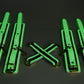 SHOP Master Series | Kink In the Dark Glowing Hog Tie Set - Fluro Green A Glowing Bondage Kit For Playing in the Dark!&nbsp;Add a kinky glow to your bedroom. This Glowing Hog Tie Set makes it easy to tie your lovers limbs behind their back so you can enjoy their body to your hearts content. The White Eco Leather and Gold hardware add an elegant touch!The cuffs adjust to fit, and come included with D-Rings