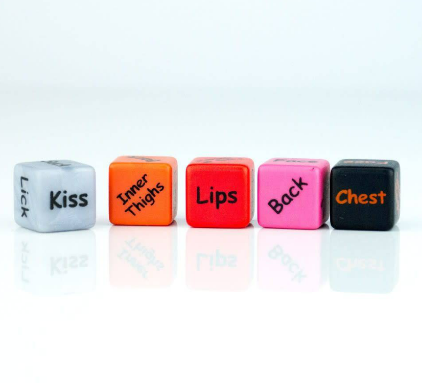 A romantic game for two players OR a kinky party game for a group of uninhibited friends.  After a player rolls, they decide whose body part they will perform the action on (based on who each die represents and what is rolled).Lets Fool Around Dice Game - Couples Play Kheper Games Adult Sex Games