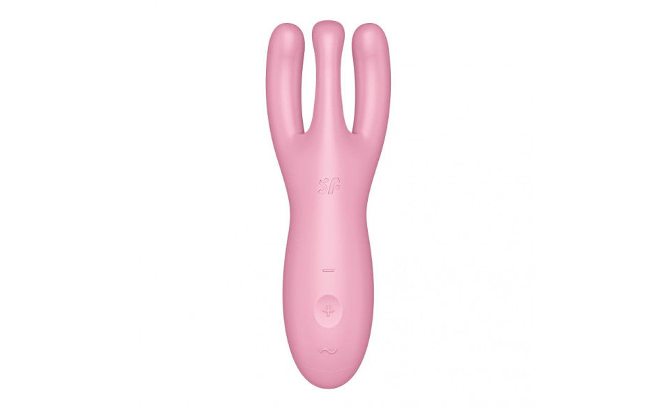 Satisfyer Threesome 4 Lay On Vibrator Pink or Blue - App Enabled