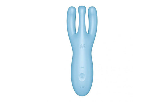 Satisfyer Threesome 4 Lay On Vibrator Blue or Pink - App Enabled