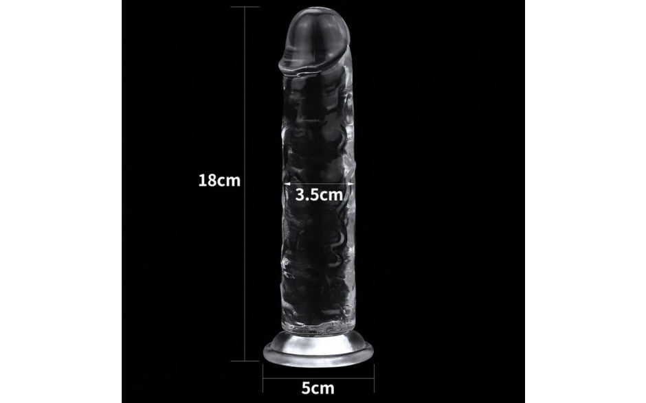 Love Toy | Clear Dildo 7in - Fully Flexible