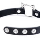 Master Series | Kinky Kitty Ring Slim Choker - Black Australia Duchess and Daisy The purrfect choker for kitty play! This Slim Kinky Kitty Ring Choker combines kitty play and subtle BDSM elegance for a choker you can wear at home or in public. The adjustable snap buttons make it easy for you to find the perfect fit, while the slim band gives your neck a nuanced feline touch. 