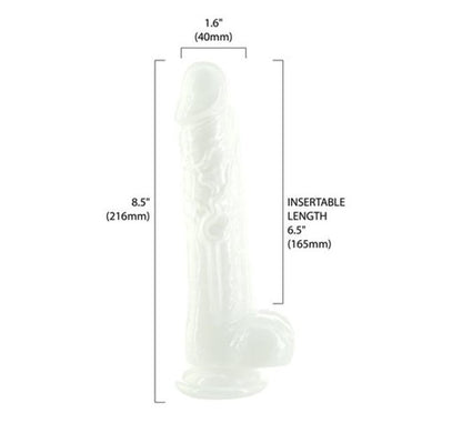 Addiction | Pearly White Shimmer Dildo with Bullet Vibe - 8.5 Inch-Sex Toys-Addiction-Duchess & Daisy 7065989316789 87910 Duchess & Daisy dildo, pearl, pearlescent, pleasure, sexual health, shiimer, shimmer, strap on dildo, suction cap dildo, white, womens pleasure, womens sex toy, womens toy, A Pearl is a Lustrous, Shimmering Gem that symbolizes all things precious and beautiful. Shine, reflect and glisten with a this gorgeous Dildo and its pearlescent finish. The smooth finish will provide a delightfully 