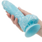Glow in the Dark Dildo Premium Grade Silicone Extreme Suction Base Harness Compatible Body Safe Easy to CleanAddiction Luke 7.5 inch suction cup harness compatible Glow in the Dark Dildo Premium Grade Silicone Extreme Suction Base Harness Compatible Body Safe Easy to Clean Marble Blue