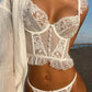 Elegant and feminine this stunning French inspired Two piece set features a soft cup Bralette Camisole, crafted from the most stunning soft floral lace. French Inspired white floral lace lingerie set bralette sheer camisole, Free shipping, afterpay, shop australian lingerie boutique, shop sheer floral lace lingerie white australia.