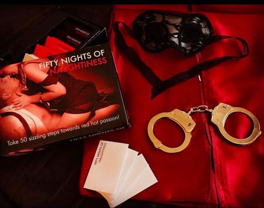 Explore the excitement of eroticism and control play with the Fifty Nights of Naughtiness game and satin tie bundle. Fifty Nights of Naughtiness is a great game for couples that want to embark in an adventurous journey of fantasy play. Move through 5 levels that start with intimate and romantic gestures all the way up …