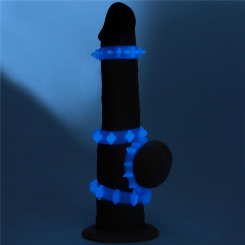 Love Toy | Lumino Play Penis Rings 4 Pc - Glow Blue