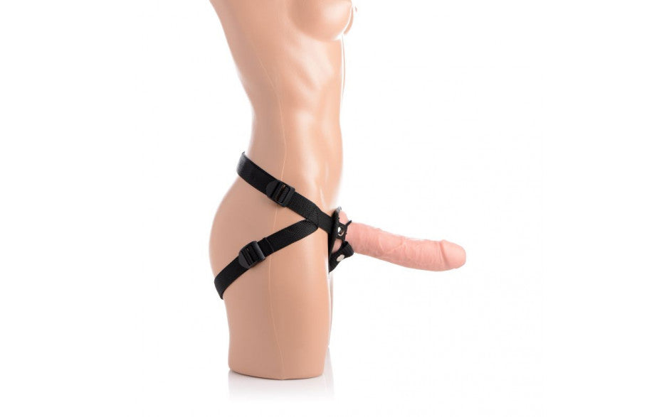 Strap U Brazen 8" Silicone Dildo w Harness Flesh $109.95AUD Duchess and Daisy. This heavy duty harness is built for durability – ready to stand up to the most dynamic of thrusting and pumping you can dish out. Adjusts to most body sizes so everyone can strap up and get down! 