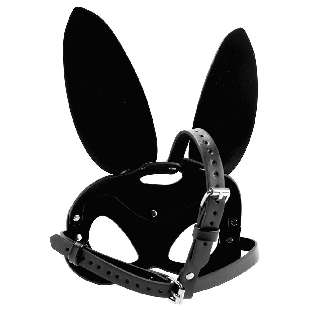Tailz | Black Bunny Mask and Fluffy Tail Plug Set