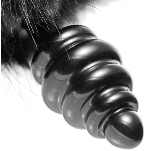 This Ribbed Black Bunny Rabbit Anal Tail Plug has a Fluffy black tail for.. The stimulating ripples will excite as they are inserted one by one.. This black tial plug has a fuzzy black tail for animalistic role playing. Tailz Black Bunny Tail Rippled Anal Plug - Furry Fetish Kinky Cosplay Butt Plug. Same Day Dispatch