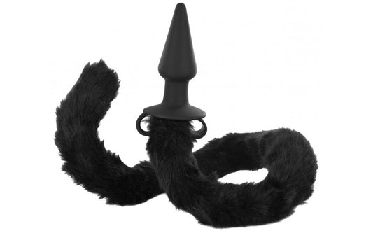 Tailz | Bad Kitty Tail Plug with bullet holders - Black